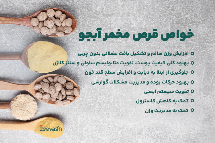 خواص قرص مخمر آبجو